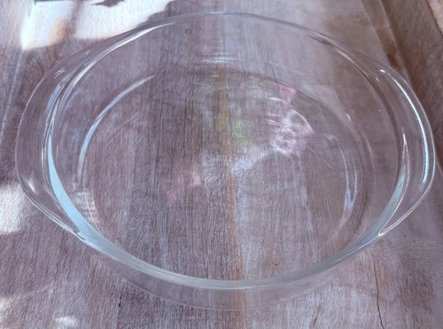 Vintage PYREX Clear Cake Pan 221 8" Round Excellent Pre-owned Condition