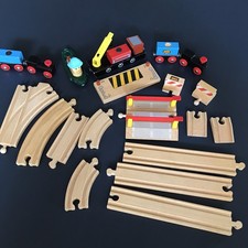 Brio Wooden Train Track Bonnavista Emily Tugboat Magnetic Cargo Dock Vintage Lot
