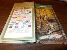 1972 Esso Quebec Vintage Road Map