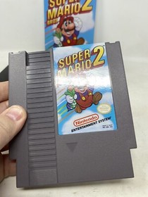 SUPER MARIO BROS. 2 MARIO MADNESS NINTENDO NES BOX AND GAME 