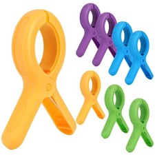 5.1 Inch Extra Large Beach Towel Clips for Beach Chairs Cruise Jumbo Size Col...