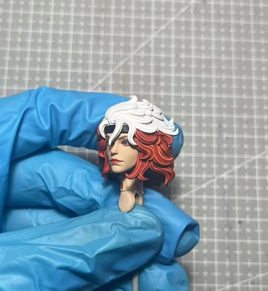 1/12绘画漫画安娜·玛丽·流氓头雕刻适合6英寸ML可动人偶 — 第 3/4 张图片