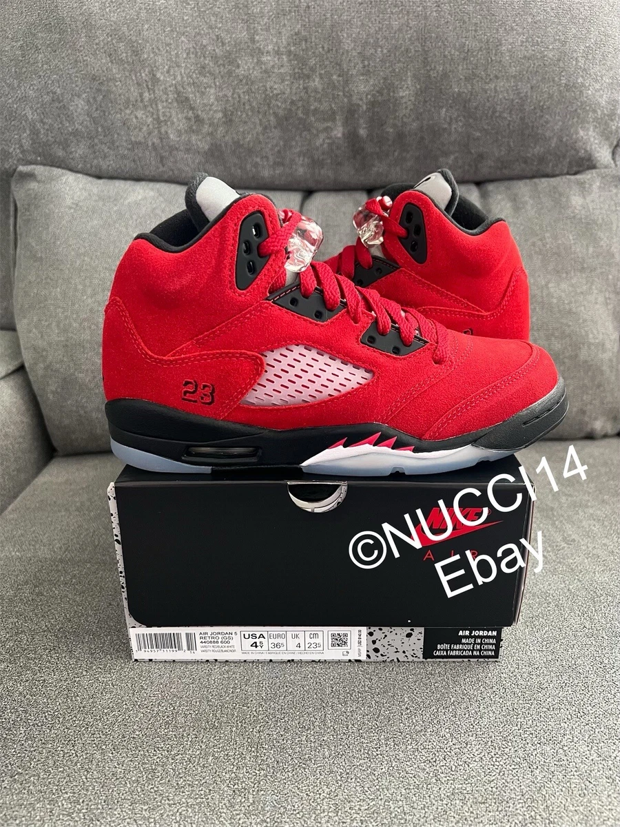 Nike Air Jordan 5 Retro Raging Bull GS 2021 Size 4.5Y with Receipt 440888 600