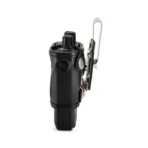 Mot Minitor VI (6) Voice Pager Radio przeciwpożarowe Czarne Skórzane etui Metalowy klips do paska - Zdjęcie 4 z 12