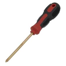 Sealey Screwdriver Phillips #2 x 100mm Non-Sparking Garage Workshop DIY