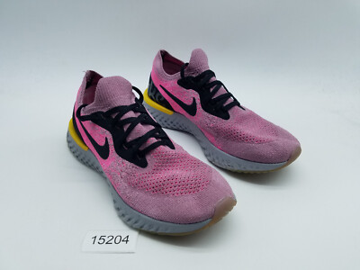 Nike Epic React Flyknit Women's Size 8.5 Running Shoes Plum Dust Pink Blast