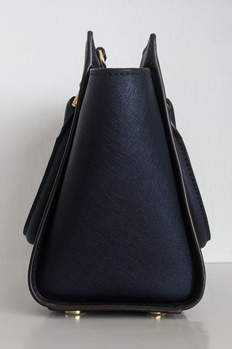 Michael Kors Selma Medium Navy Leather Satchel NWT - Picture 6 of 11
