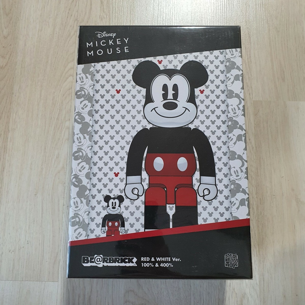 その他 MEDICOM TOY - BE@RBRICK MICKEY MOUSE 2020 r&w 400% 100 Bearbrick Mickey Mouse 2020 Red & White 100%&400% Medicom