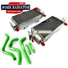 Aluminum Radiator Green Hose For Kawasaki 1994-2002 1995 1996 1997 Kx 250 Kx125