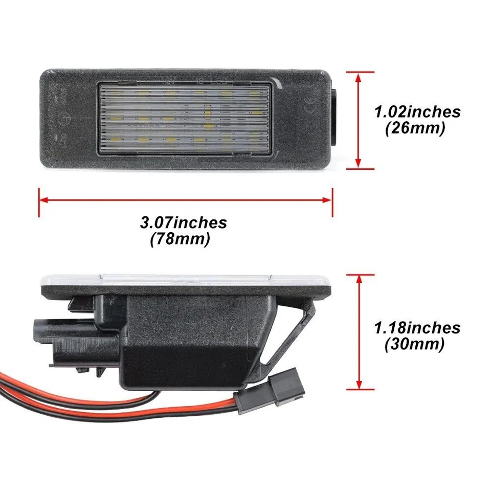 LED License Plate Light Lamp For Mercedes Benz Sprinter 906 Viano W639 Vito W639 - Image 4 of 4