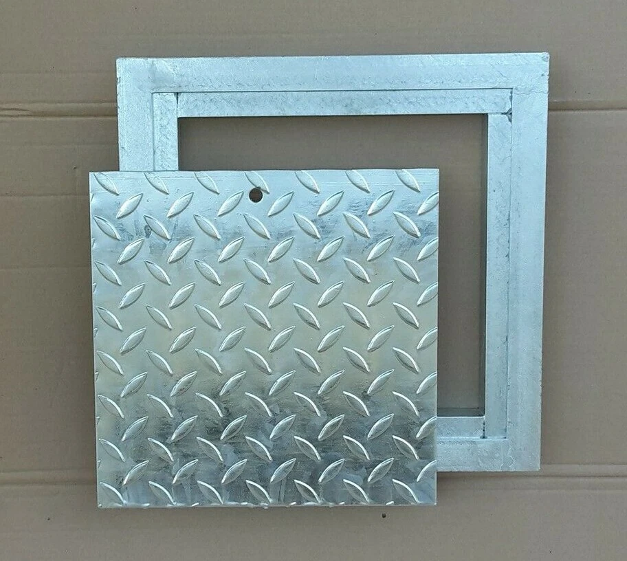 KOHLI Schachtabdeckung verzinkt begehbar Tränenblech Gullideckel Kanalabdeckung Deckel