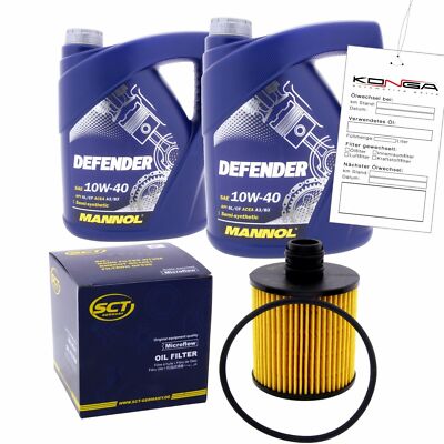 Inspektionskit MANNOL Defender 10W-40 für Vw Passat 4.0 W8 4motion Variant