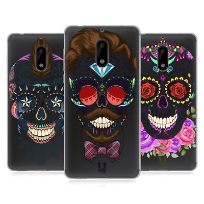 HEAD CASE DESIGNS SWEET SKULLS COLLECTION SOFT GEL CASE FOR NOKIA PHONES 1