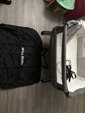 Mika Micky MM08000 Bedside Sleeper Portable Crib - Grey