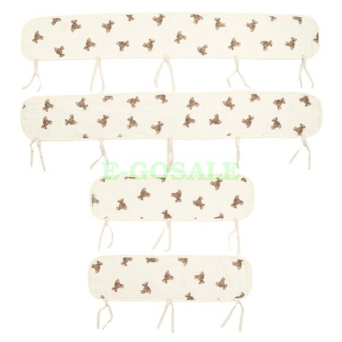 NEW - Baby Cot Rail Cover Crib Teething Pad Guard Padded Soft Bumper Protector - Afbeelding 6 van 20