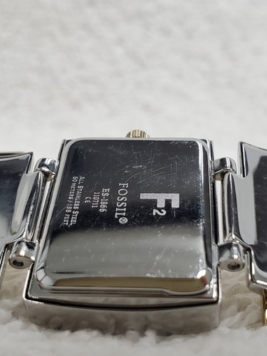 Fossil F2 Damen Armbanduhr Analog Quarz Damen Gold/Silber Uhr ES-1866 - Bild 9 von 24