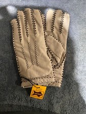 Vintage Acme Gloves Genuine Leather Tan Beige Size 9 or 9.5