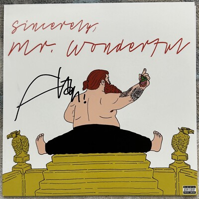 ACTION BRONSON SIGNED MR WONDERFUL VINYL RECORD ALBUM - BECKETT COA