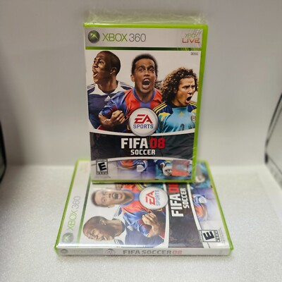 (1-2) FIFA Soccer 08 Microsoft Xbox 360 brand new factory sealed