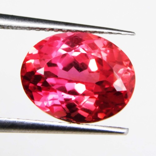 Certified 13.20 Ct AAA+ Natural Padparadscha Sapphire Oval Shape Loose Gemstone