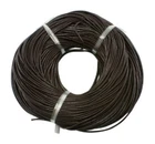 3mm Dark Brown Leather Cord AUTHENTIC 100% 1M 2M 3M Thong Lace Round Jewellery