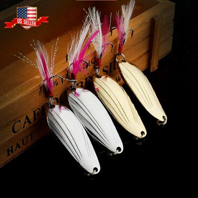 L43 Gold silver Metal spoon Spinner 5g 8g 12g 15g Fishing lure
