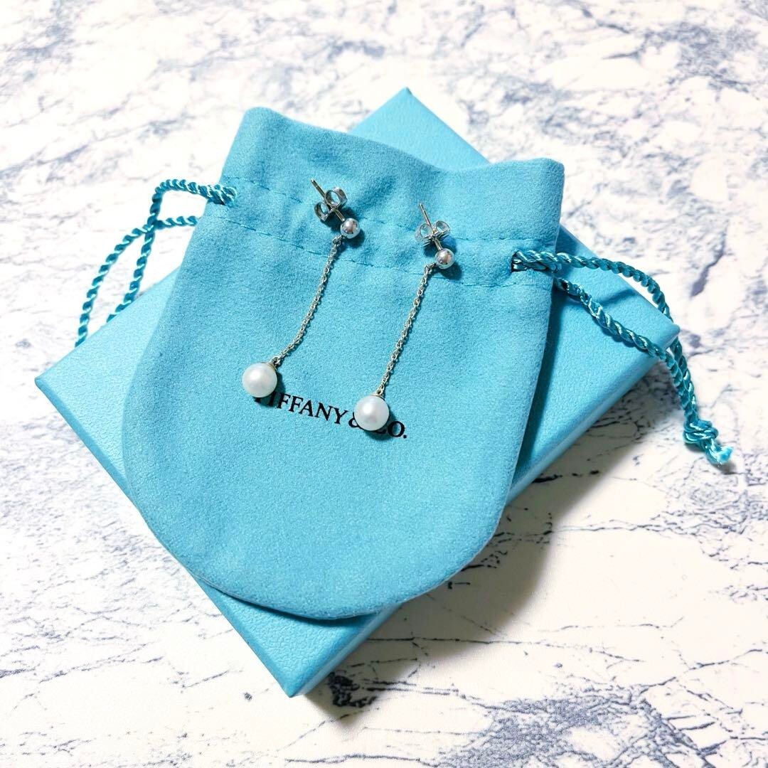 【Tiffany & Co】Ziegfeld Collection パールドロップ ピアス Tiffany & Co. Sterling Silver and Pearl Ziegfeld Drop