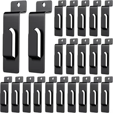 20 Pack Slatwall Utility Notch Hook Commercial Metal Display Hook Hanger Slat Wa