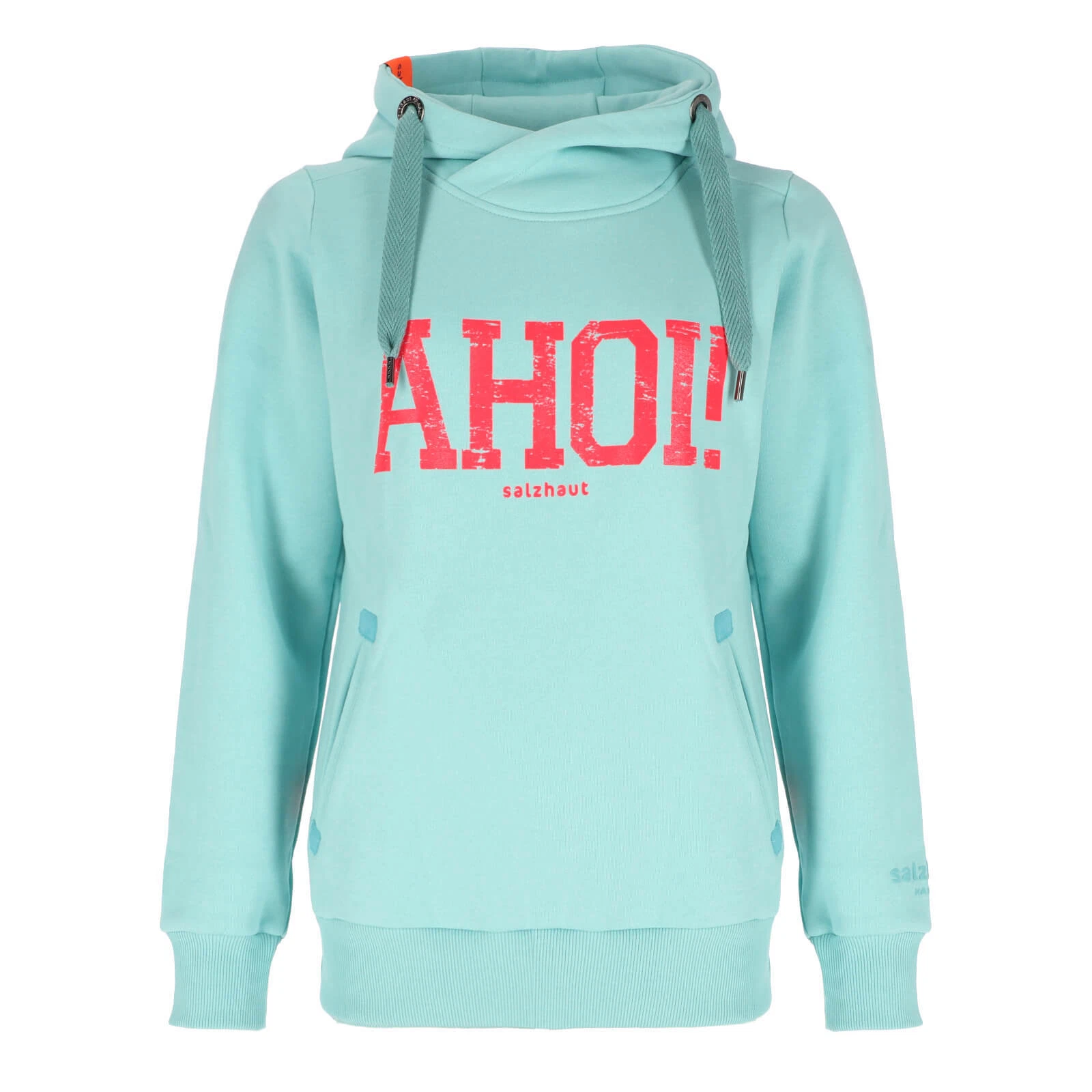 SACAI Felpa con cappuccio donna pelle salina Sün stampa Ahoi pullover con cappuccio tinta unita con tasche