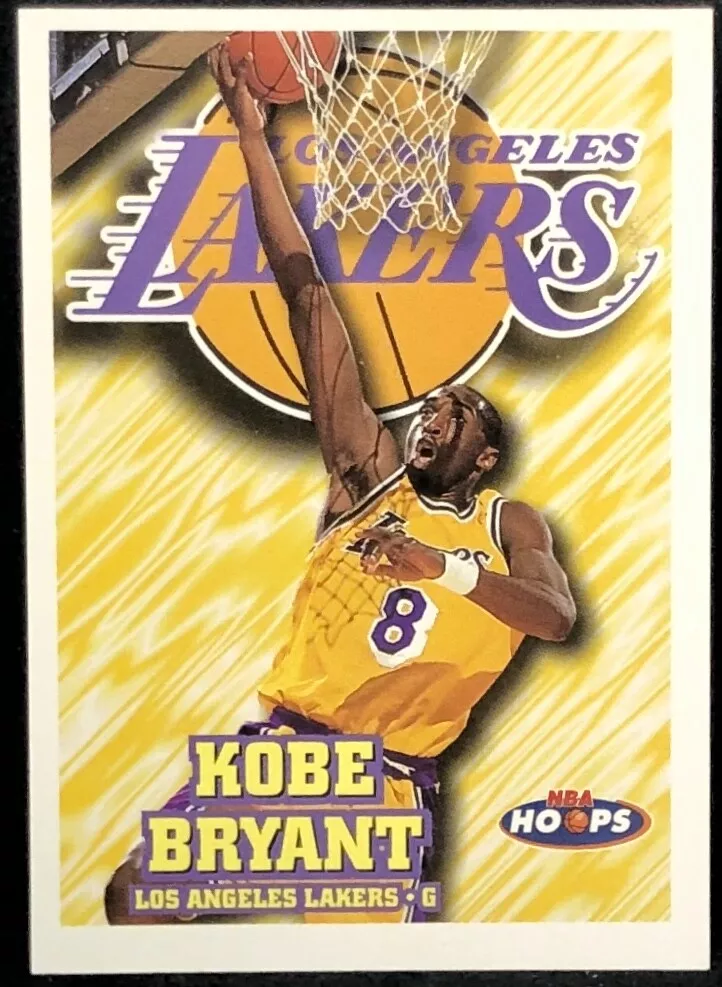 KOBE BRYANT 97-98 NBA Hoops #75 BASE CARD ! LOS ANGELES LAKERS 