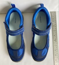 Lands End Girls Mary Jane, Blue Walking Shoes Size 4M