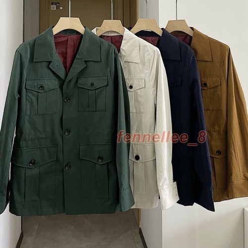 British Men's Vintage Safari Jacket 