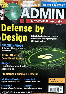 Admin Network & Security Magazine Issue 70 Defense By Design Free DVD