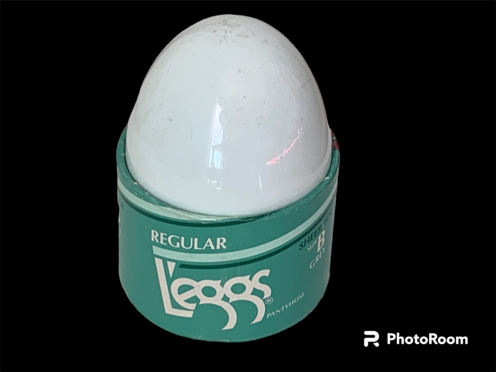 Vintage Leggs Pantyhose Egg Regular Grey Sheer Toe Si… Gem