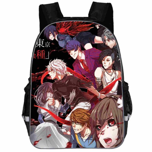 3D Print Tokyo Ghoul Anime School Backpack Travel Bag 11/13/16/18" - Picture 11 of 31