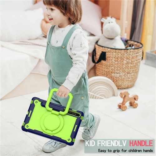 For Samsung Galaxy Tab S8 S9 S10+ Tablet Case Kids Shockproof Rotate Stand Cover - Picture 58 of 93