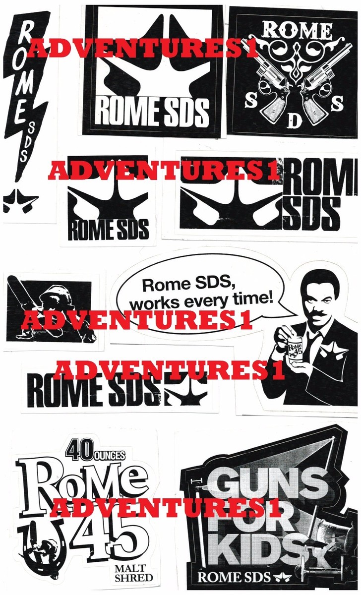 ROME SNOWBOARD DESIGN SYNDICATE SDS MEDIUM STICKER DECAL CHOICES