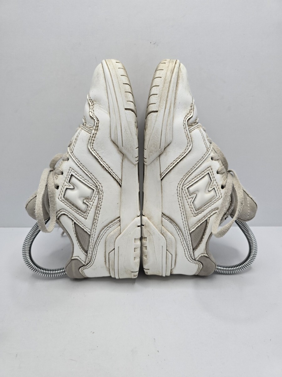 New Balance | 550 distressed white leather sporty low-top