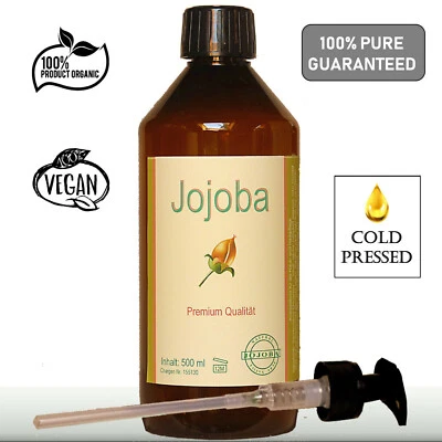 ESANA Jojobaöl 500ml kaltgepresst Gold für die anspruchsvolle Haut- und Haarpflege