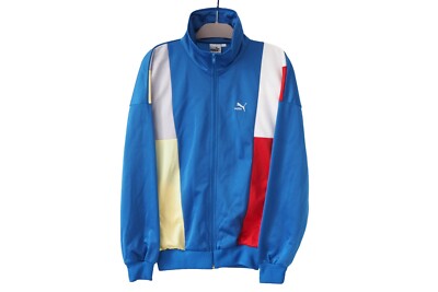 Vintage PUMA Track Jacket Full Zip Size XL blue 90s classic sport