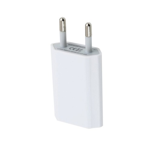 Chargeur 1 Port USB Adaptateur Mural 2 Broches De Voyage Secteur Universel Blanc - Bild 2 von 3