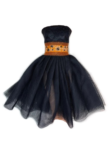 Eledoll Clothes Halloween Doll Fashion Pack Black Dress Witch Hat Boots Broom - Picture 7 of 10