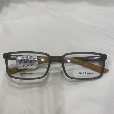 NEW Columbia Mens C8023 039 Matte Grey Eyeglasses Frames 58