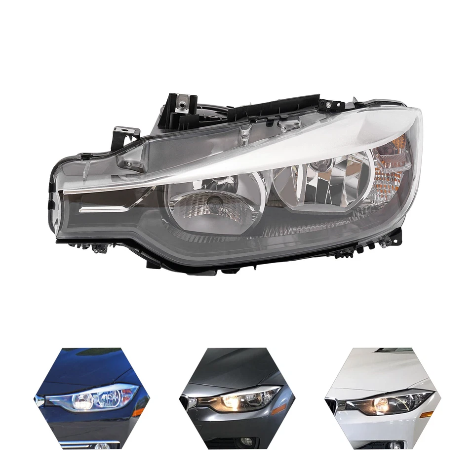 Left Halogen Headlight For BMW 2012-2015 F30 320i 328i 328d 335i Driver Side Foto 3 de 4
