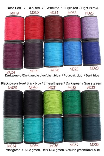 Professional pure Linen waxed Thread 0.55mm 150M hand sewing leather craft work - Picture 3 of 51
