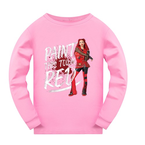 Descendants 4 5-13 Year Old Girls' Pajama Set Cartoon Round Neck Long Sleeve Set - Picture 12 of 30