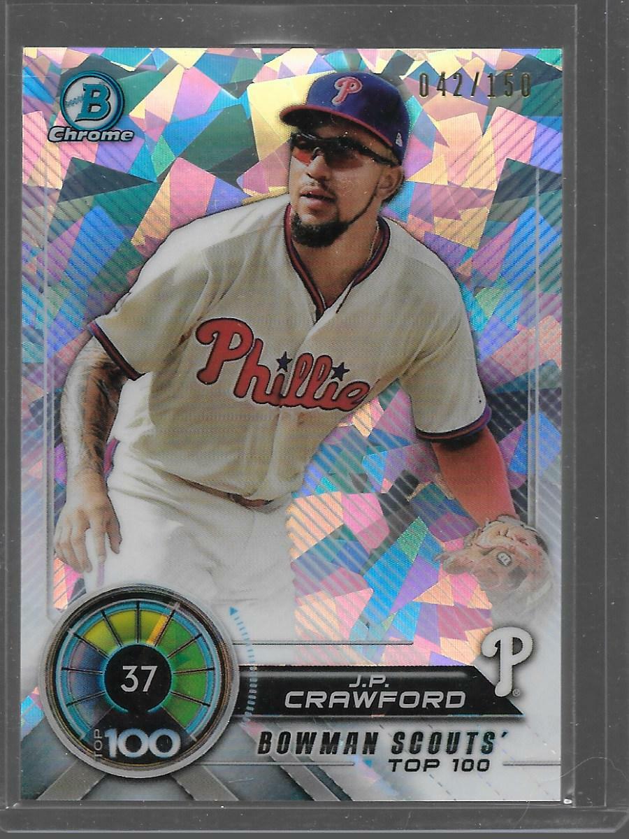 2018 Bowman Chrome Top 100 Atomic Ref JP Crawford #37