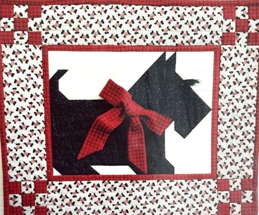 VTG. Braveheart Scottish Terrier Quilting Quilt Pattern & Fabric eBay