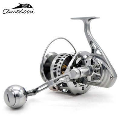 Moulinet Camekoon WT7000 Big Game - 13 Roulements - 83lb Drag - Acier Inox