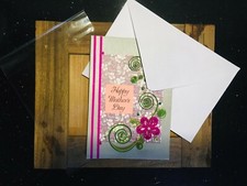 Multi Color Handmade Paper Quilling Mothers Day Card With Cover Special Occasion